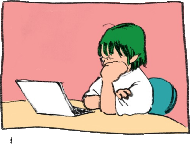 4コマ漫画1コマ目